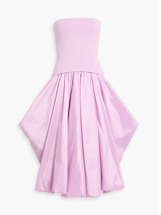 Simkhai Dresses & Skirts - SIMKHAI Izzy strapless stretch-knit and taffeta midi dress XS NWT